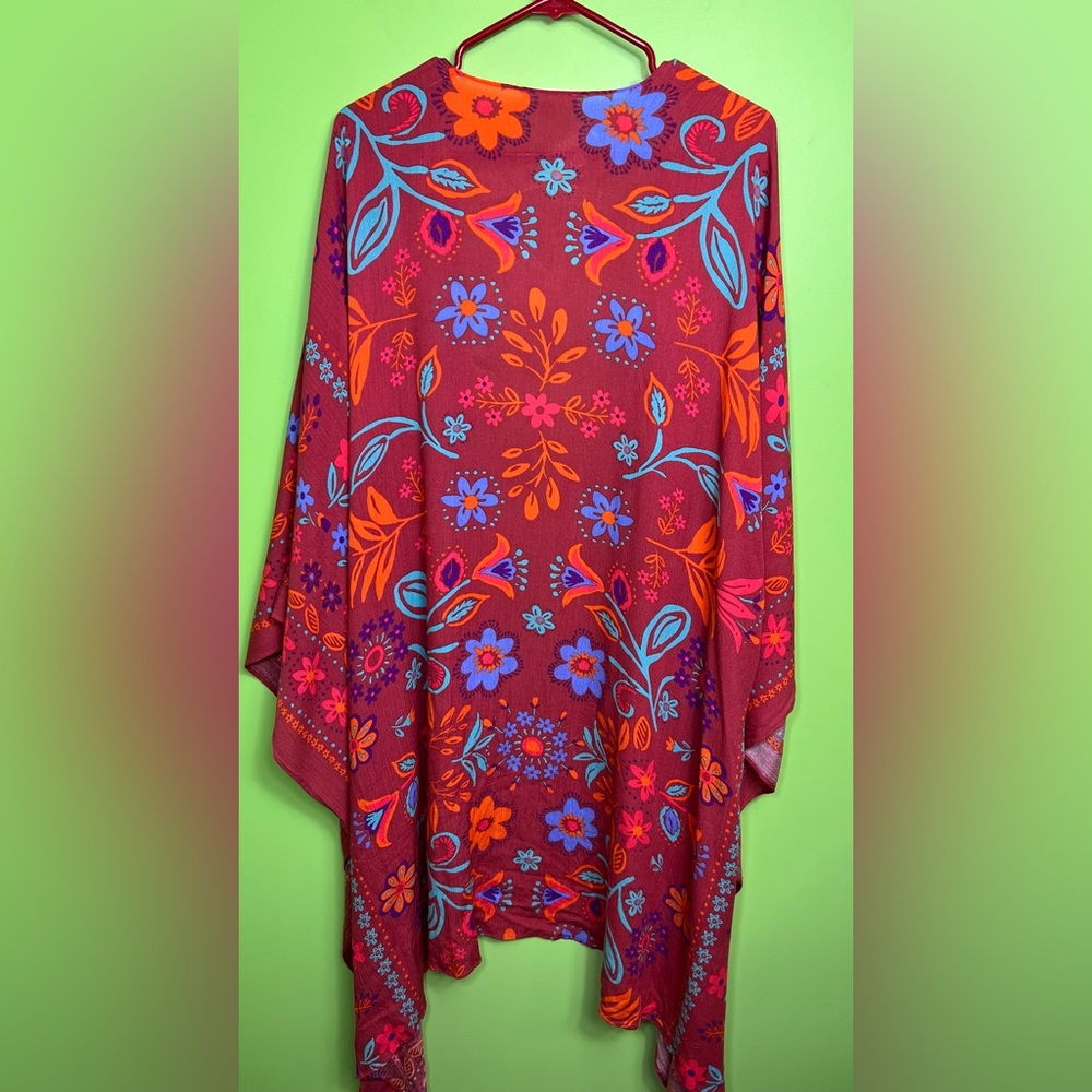 Easel floral bohemian kimono size S great condition - Picture 6 of 6